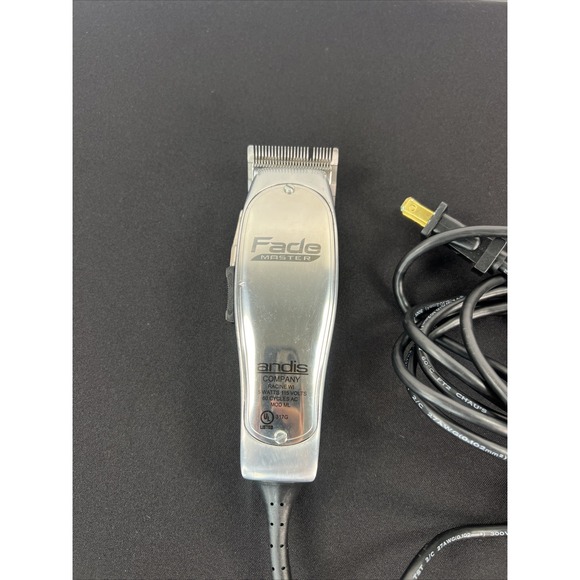 Andis Fade Master Adjustable Blade Hair Corded Clipper Silver - Picture 3 of 16